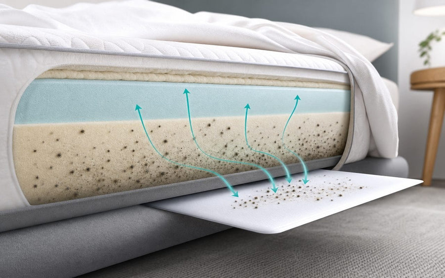 Mattress dust mite source