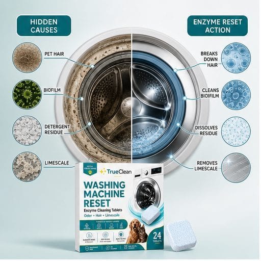 Four hidden washer causes and enzyme reset action